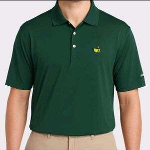 Masters Collection  Augusta National Golf Club Polo Shirt Green Logo Mens Large